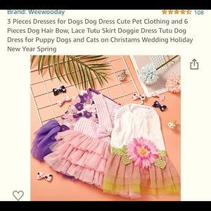 3 piece dress set for my Pom,brand Medium. Paid $16.99 on A will sell for $13.00